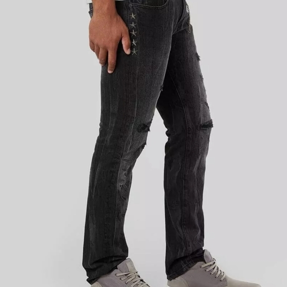 Cult of Individuality Rocker Slim Straight Men's Jeans Size 36x33
